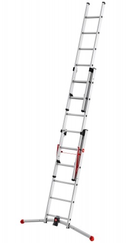 Kāpnes kombinējamās S100 Hailo ProfiLOT / alumīnija / 2x6+1x5 pakāpieni image 3