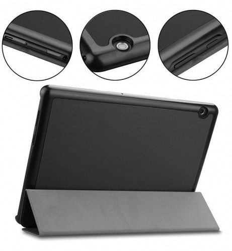 Tactical Book Tri Fold Case for Lenovo Tab M10 3rd gen. (TB-328) 10.1 Black image 3