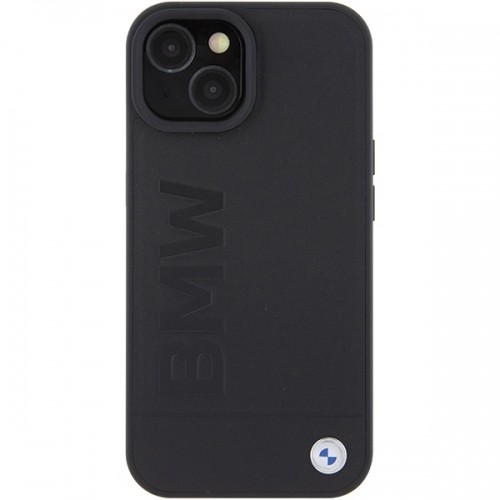BMW BMHCP15MSLLBK iPhone 15 Plus 6.7" czarny|black Leather Hot Stamp image 3