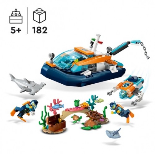LEGO City 60377 Explorer Diving Boat Конструктор image 3