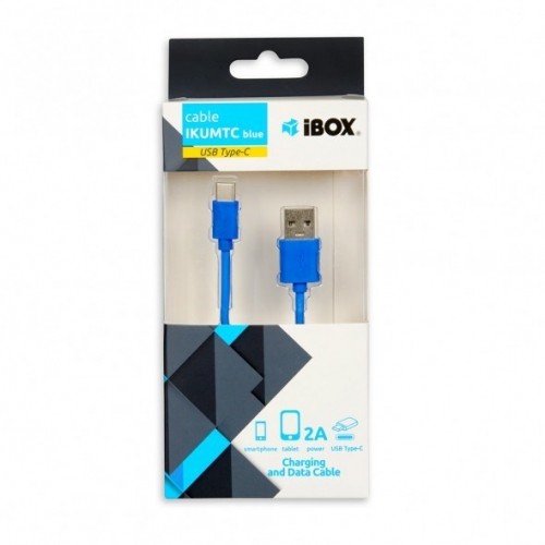 iBox IKUMTCB USB cable 1 m USB 2.0 USB A USB C Blue image 3