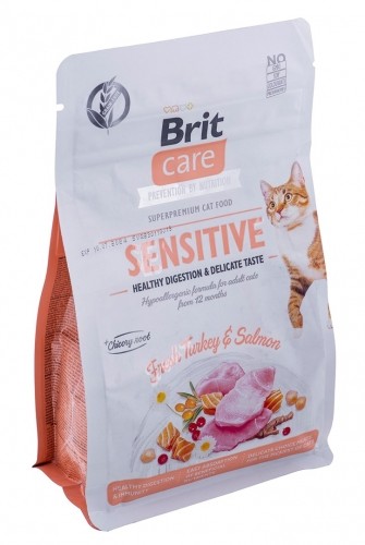 BRIT Care Grain-Free Sensitive Turkey&Salmon - dry cat food - 400 g image 3