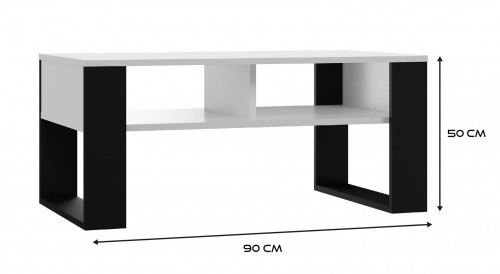 Top E Shop Topeshop MODERN 2P BIEL CZ coffee/side/end table Coffee table Rectangular shape 2 leg(s) image 3