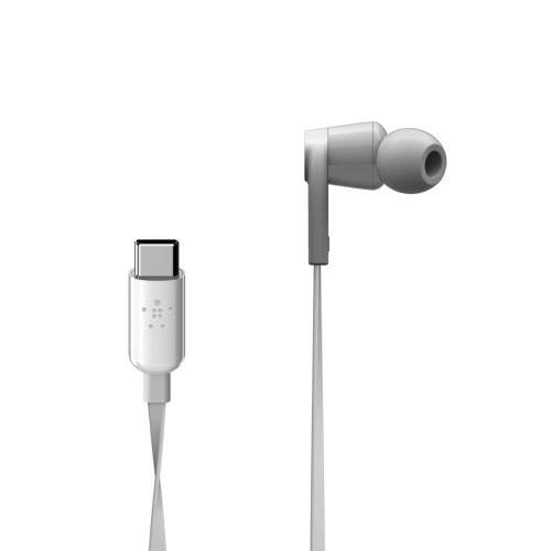 Belkin ROCKSTAR Headphones Wired In-ear Calls/Music USB Type-C White image 3