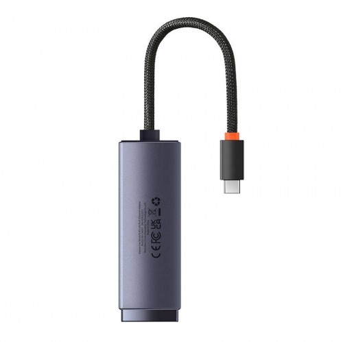 Baseus Lite Series USB Type C adapter - RJ45 LAN socket 1000Mbps black (WKQX000313) image 3