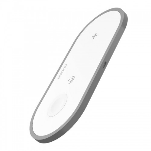 Dudao 3in1 Qi Wireless Charger for Phone | AirPods | Apple Watch 38mm white (A11 white) image 3