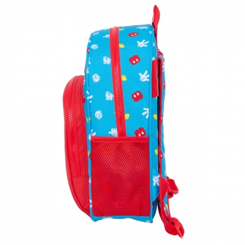 Школьный рюкзак Mickey Mouse Clubhouse Fantastic Синий Красный 28 x 34 x 10 cm image 3
