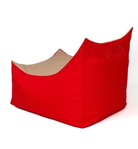 Go Gift Tron red-beige Sako bag pouffe XXL 140 x 90 cm image 3