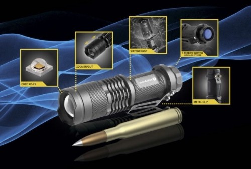 LED handheld flashlight everActive FL-180 "Bullet" with CREE XP-E2 LED image 3