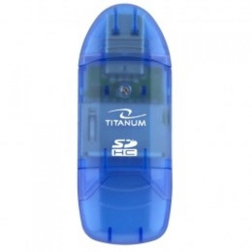 TITANUM TA101B card reader Blue USB 2.0 image 3