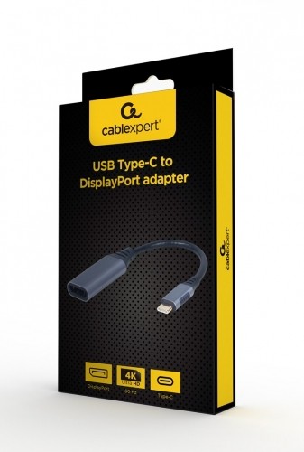 Gembird Cablexpert A-USB3C-DPF-01 video cable adapter 0.15 m USB Type-C DisplayPort Grey image 3