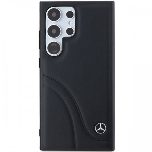 Mercedes MEHCS24L23RBCSK S24 Ultra S928 czarny|black hardcase Leather Curved Stitches image 3