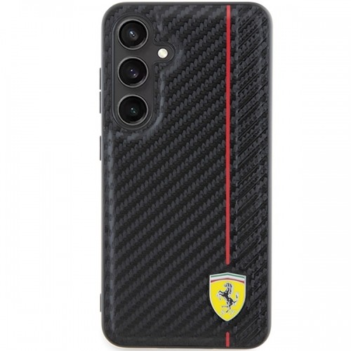 Ferrari FEHCS24MN3DUR S24+ S926 czarny|black hardcase Carbon Printed Line image 3