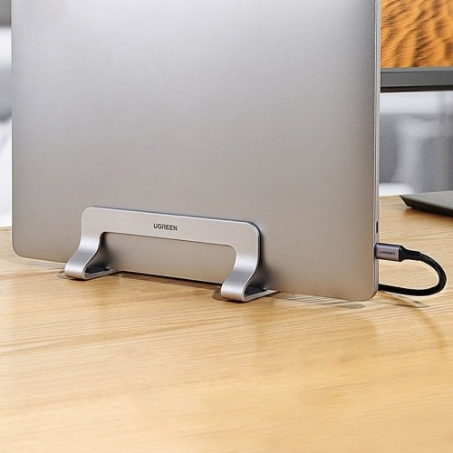 Ugreen Aluminum Vertical Stand Holder Stand for MacBook Laptop Tablet Silver (20471 LP258) image 3