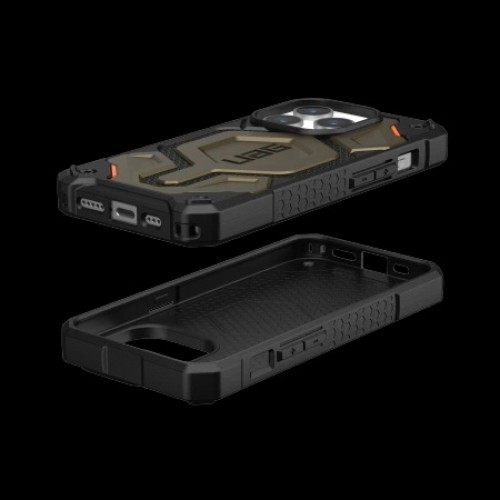 UAG Monarch Pro - protective case for iPhone 15 Pro, compatible with MagSafe (Kevlar element green) image 3