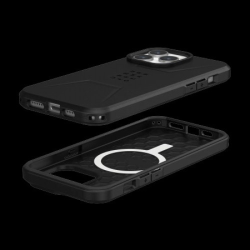 UAG Civilian Magsafe - protective case for iPhone 15 Pro Max (black) image 3