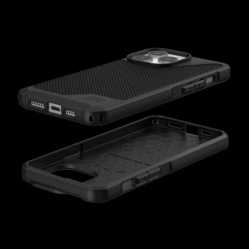 UAG Metropolis LT MagSafe case for iPhone 15 Pro Max - black kevlar image 3