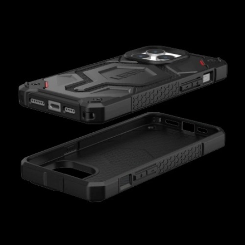 UAG Monarch Pro - protective case for iPhone 15 Pro Max, compatible with MagSafe (kevlar black) image 3