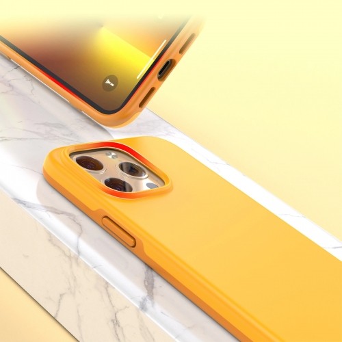 Choetech MFM Anti-drop case Made For MagSafe for iPhone 13 Pro orange (PC0113-MFM-YE) image 3
