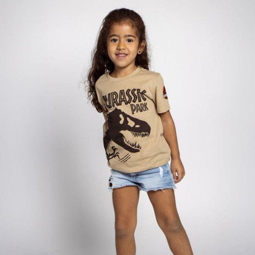Krekls ar Īsām Piedurknēm Bērniem Jurassic Park Brūns image 3
