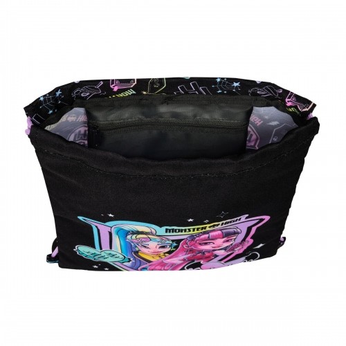 Сумка-рюкзак на веревках Monster High Чёрный 26 x 34 x 1 cm image 3