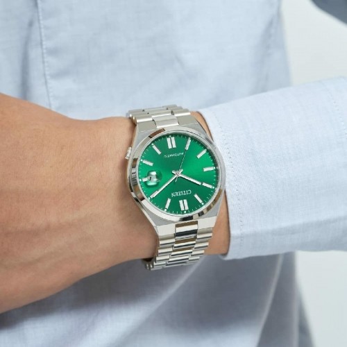 Мужские часы Citizen TSUYOSA AUTOMATIC Зеленый Серебристый (Ø 40 mm) image 3