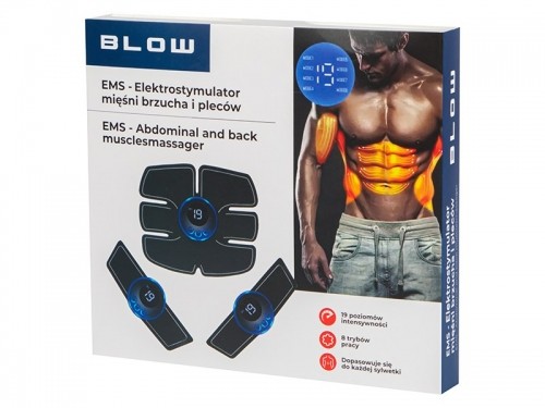 Blow EMS electrostimulator massager for the abdominal muscles, legs, arms and the whole body image 3
