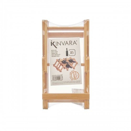 Kinvara Saliekams Pudeļu Plaukts Dabisks Bambuss 54 x 15 x 21,5 cm (6 gb.) image 3