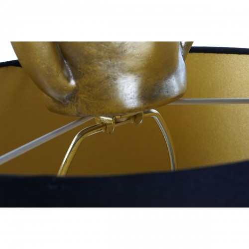 Galda lampa Home ESPRIT Melns Bronza Sveķi 50 W 220 V 28 x 28 x 68 cm (2 gb.) image 3
