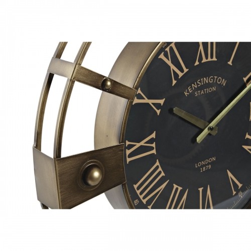 Настенное часы Home ESPRIT Чёрный Позолоченный Железо Vintage 60 x 8 x 60 cm image 3