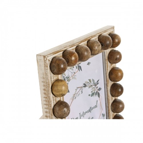 Фото рамка Home ESPRIT Коричневый Натуральный Стеклянный Древесина манго 18 x 2,5 x 23,2 cm (12 штук) image 3