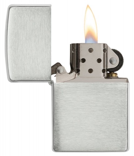 Zippo Lighter 13 Brushed Sterling Silver image 3