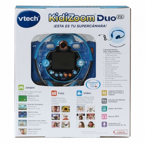 Rotaļlietu kamera bērniem Vtech Kidizoom Duo DX Zils image 3