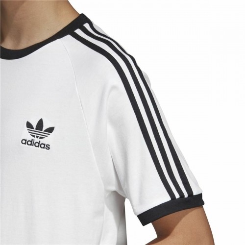 Vīriešu Krekls ar Īsām Piedurknēm Adidas 3 Stripes Balts image 3