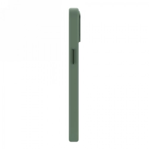 Decoded - silicone protective case for iPhone 15 compatible with MagSafe (sage leaf green) image 3
