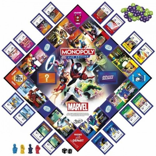 Spēlētāji Hasbro Monopoly Flip Edition  MARVEL image 3