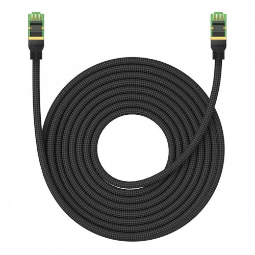 Braided network cable cat.8 Baseus Ethernet RJ45, 40Gbps, 10m (black) image 3