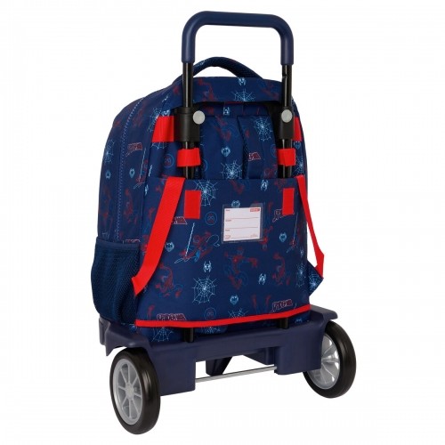 Школьный рюкзак с колесиками Spider-Man Neon Тёмно Синий 33 X 45 X 22 cm image 3