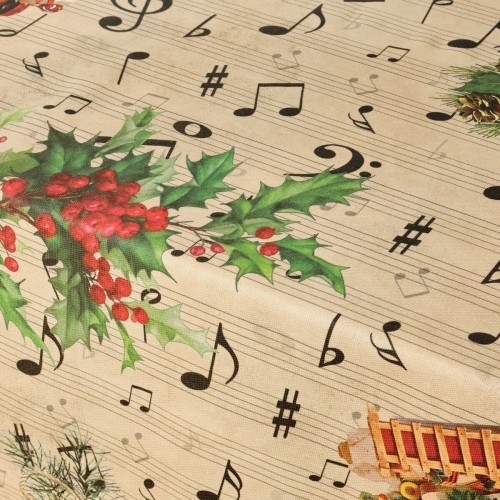 MuarÉ Traipiem izturīgs sveķu galdauts Muaré Christmas Sheet Music 300 x 140 cm image 3