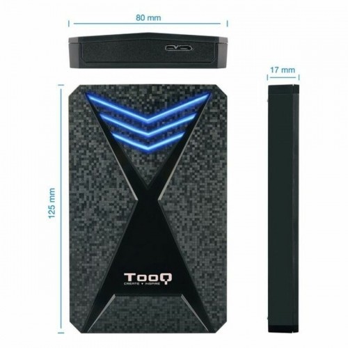 Корпус для жесткого диска TooQ TQE-2550BL 2,5" USB 3.0 Синий Чёрный 2,5" image 3