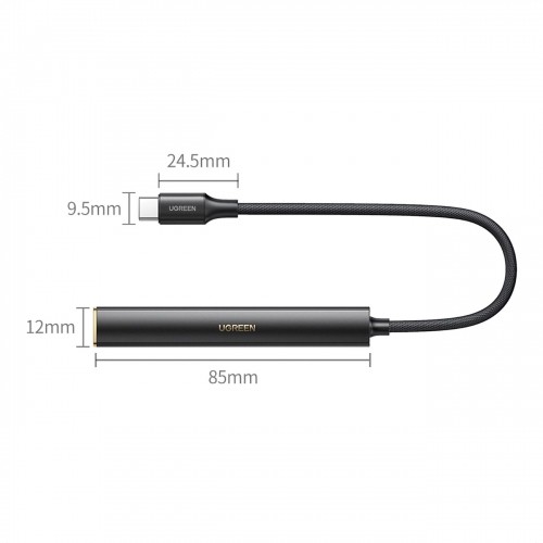 Ugreen CM545 DAC headphone amplifier from USB-C to 3.5 mm mini jack - black image 3