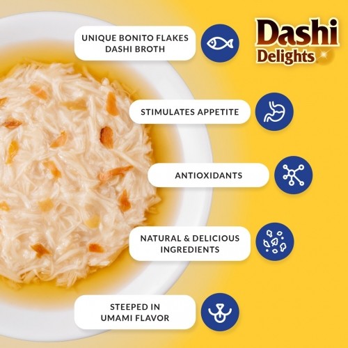 INABA Dashi Delights chicken tuna & scallop bouillon - cat treat - 70g image 3