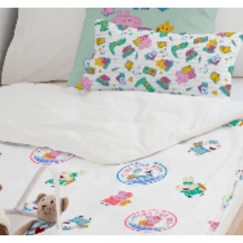 Комплект постельного белья на молнии Peppa Pig Time Bed Разноцветный (90 cm) image 3