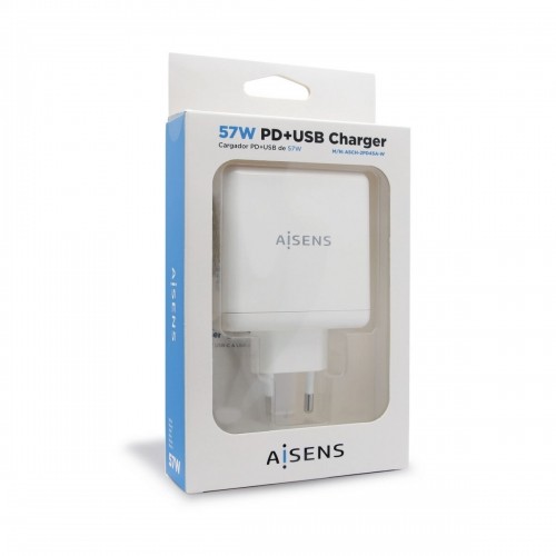 USB Lādētājs Sienas Aisens ASCH-2PD45A-W 57 W Balts USB-C image 3