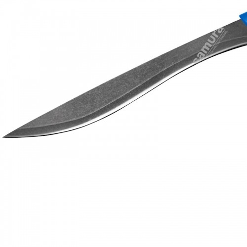 Samura SULTAN Pro Stonewash Yatagan нож с Синей ручкой 301mm из  AUS-8 Японской стали 59 HRC image 3