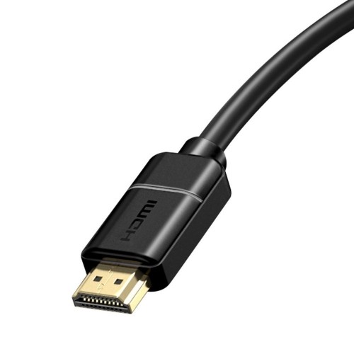 Baseus HDMI Vads 3m 4K 60Hz spraudnis/spraudnis izturīgiem konektoriem 4K 60Hz 3D HDR ARC 18Gbps Melns image 3