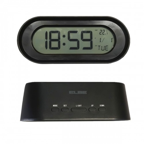 Радио с будильником ELBE Чёрный Термометр image 3