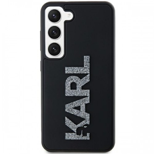 Karl Lagerfeld KLHCS24S3DMBKCK S24 S921 czarny|black hardcase 3D Rubber Glitter Logo image 3