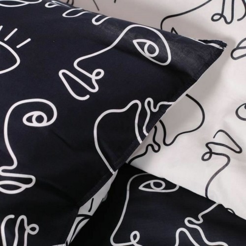 Комплект чехлов для одеяла TODAY faces Чёрный 220 x 240 cm 3 Предметы image 3