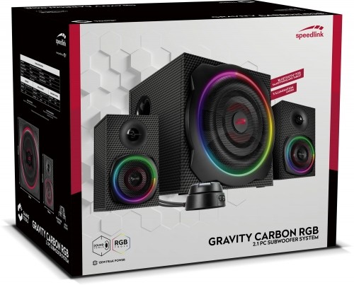 Speedlink speakers Gravity Carbon RGB 2.1 (SL-830100-BK) image 4